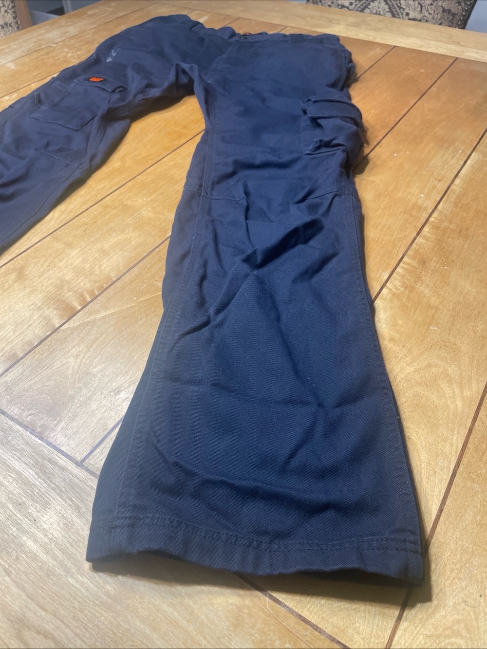 Caterpillar FR Cargo Work Pants Sze 32x34 Color Navy Blue NFPA 2112 UL Certified